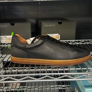 Timberland Men's Black Sneakers with Tan Sole